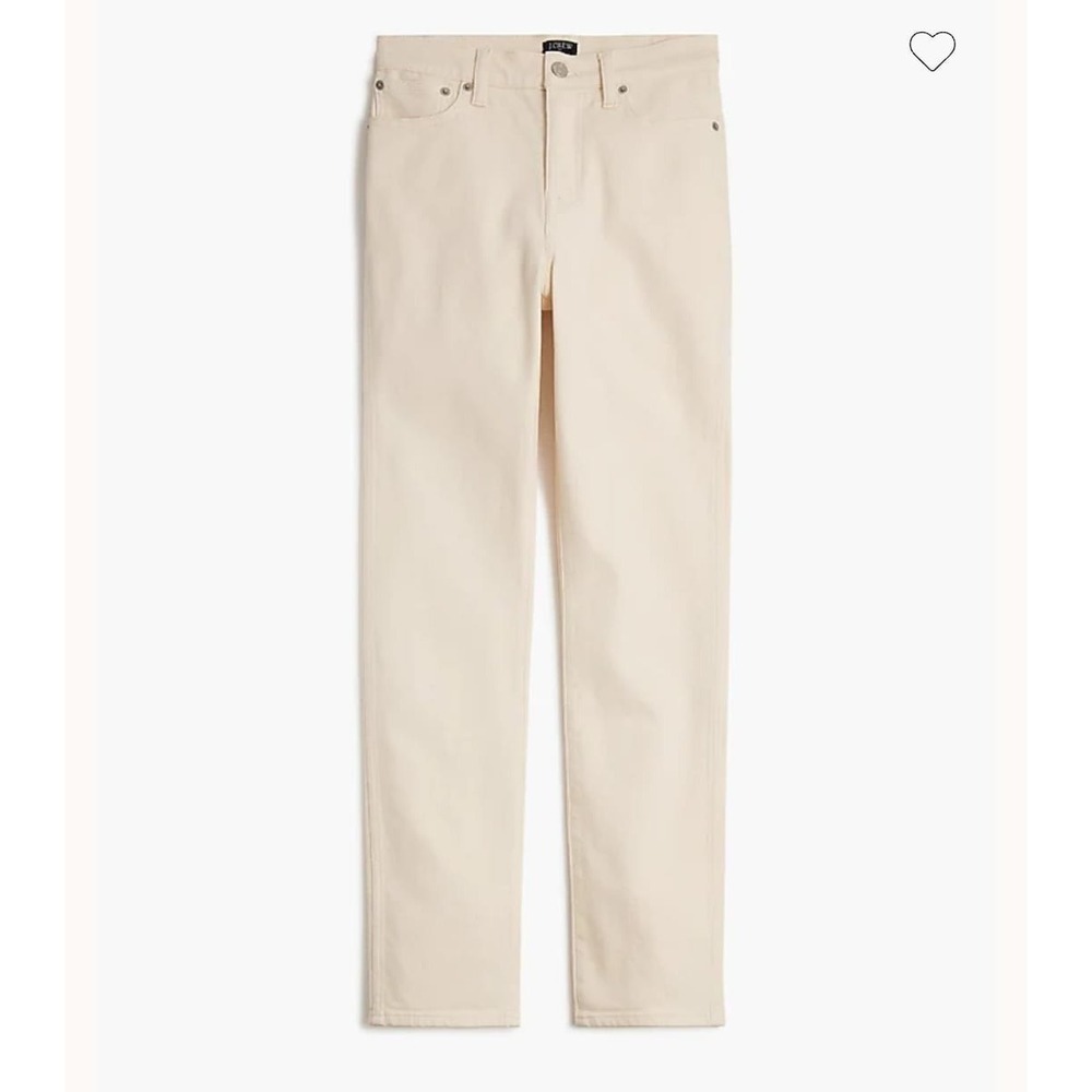 J.Crew Classic Vintage Straight Jeans 30P Ecru All-Day Stretch High Rise BX527